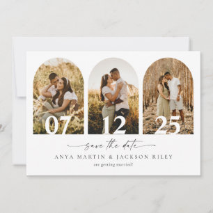 Anúncio de Cartão de Casamento Save The Date