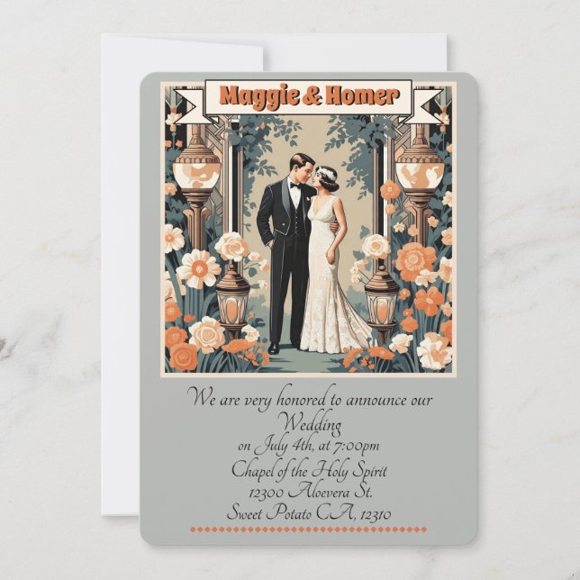 " ANÚNCIO DE CASAMENTO " (Frente)