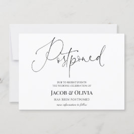 Anúncio de Casamento Adiado