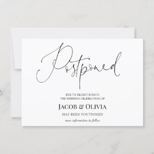 Anúncio de Casamento Adiado