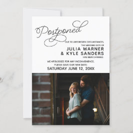 Anúncio de Casamento Adiado com Foto