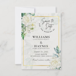 Anúncio de Casamento Botânico Romântico