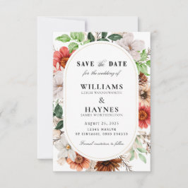 Anúncio de Casamento Botânico Romântico