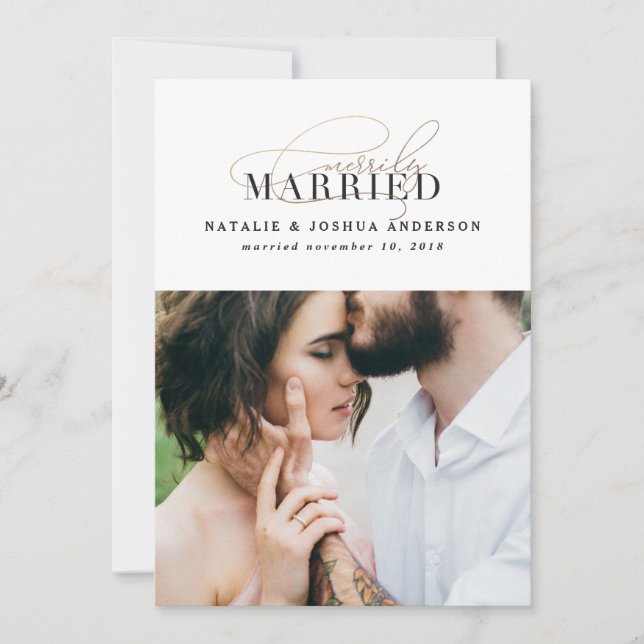 Anúncio de casamento casado (Frente)