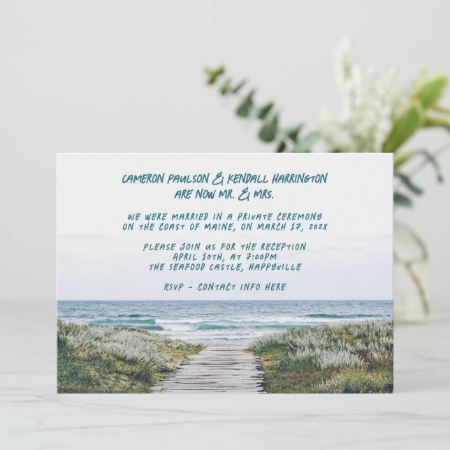 Anúncio de Casamento com Celebração na Passarela d (Em pé/Frente)