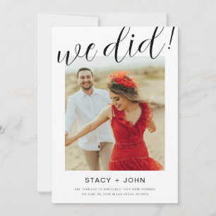 Anúncio de Casamento com Foto