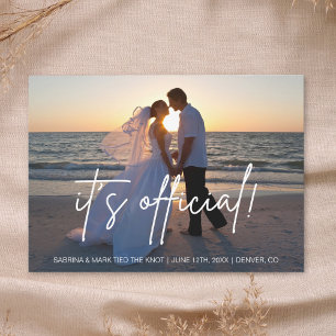 Anúncio de Casamento com Foto Oficial de Fuga