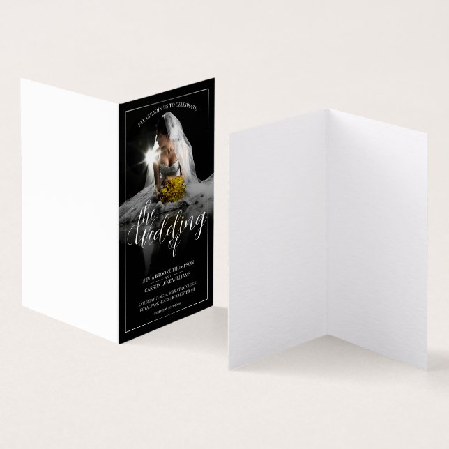 Anúncio de Casamento com Noiva Sentada - Clássico  (Interior e exterior)
