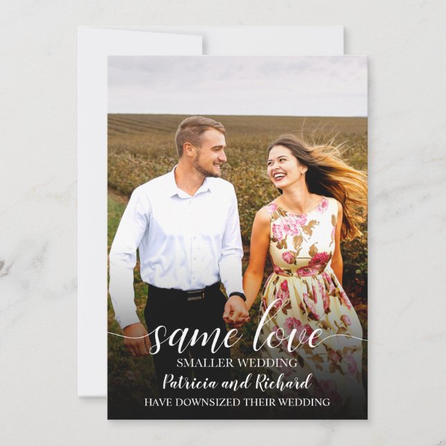 Anúncio de Casamento com Redução do Mesmo Amor Fot (Frente)