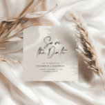 Anúncio de casamento da tipografia escrita à mão m<br><div class="desc">A tipografia clássica moderna,  casamento ousado,  salve o cartão. Com tipografia moderna e elegante e design estriada. As cores podem ser personalizadas.</div>