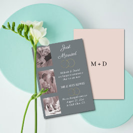 Anúncio de Casamento de Anéis Minimalistas