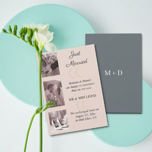 Anúncio de Casamento de Anéis Minimalistas