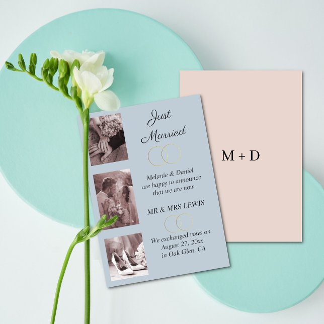 Anúncio de Casamento de Anéis Minimalistas (Criador carregado)