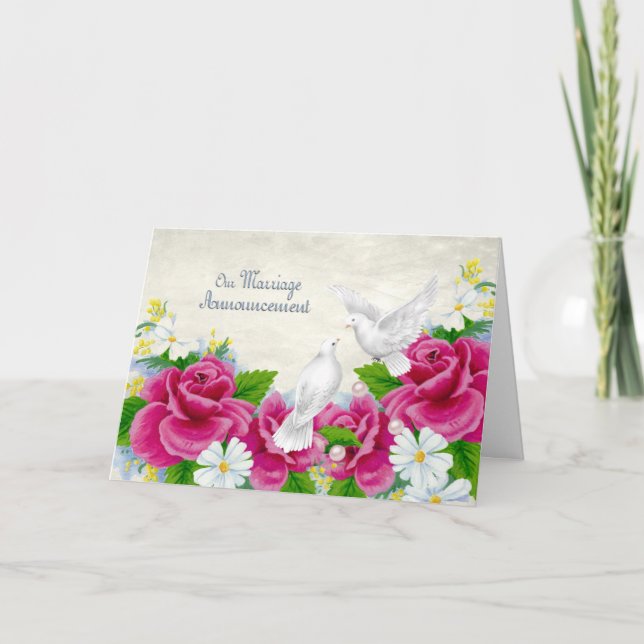 Anúncio de Casamento de casamento (Frente)