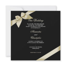 Anúncio de casamento de Cream Ribbon 2