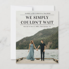 Anúncio de casamento de foto de orçamento