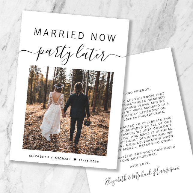 Anúncio de casamento de fotos depois da festa do c (Criador carregado)