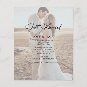 Anúncio de casamento de fotos do Recem casados de