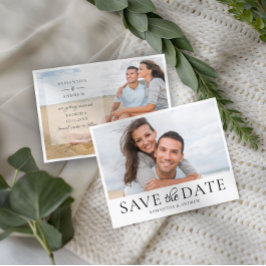 Anúncio de casamento de fotos simples de orçamento