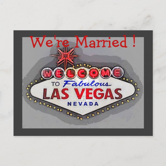 Anúncio de casamento de Las Vegas (Frente)