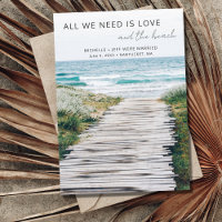Anúncio de casamento de Nantucket Beach Eloped