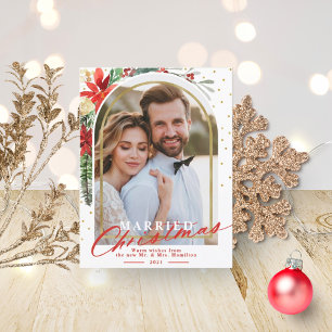 Anúncio de casamento de Natal casado