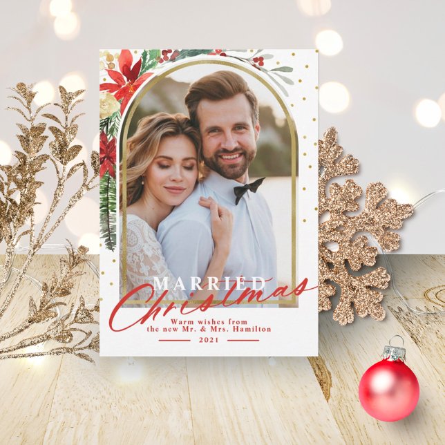 Anúncio de casamento de Natal Casamento de Férias (Criador carregado)