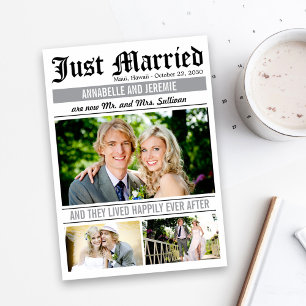 Anúncio de casamento de notícias sobre casamento