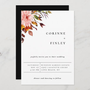 Anúncio de casamento do Buquê Rustic Autumn