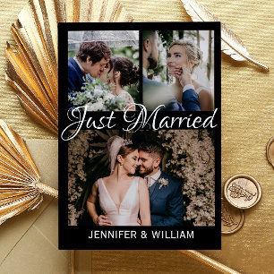 Anúncio de casamento do Recem casados Collage