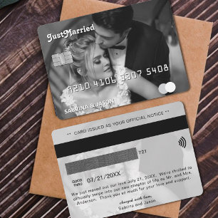 Anúncio de casamento do Recem casados de Cartão de
