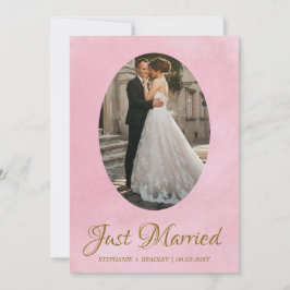 Anúncio de casamento do Recem casados Elegante