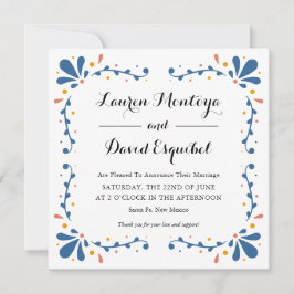 Anúncio de casamento do Talavera mexicano