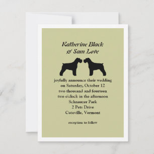 Anúncio de Casamento dos Schnauzers
