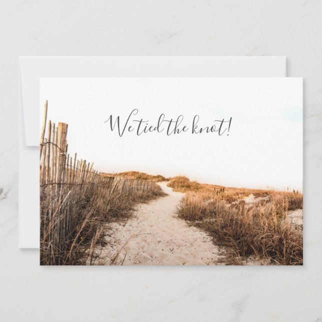 Anúncio de Casamento Dunas de Areia (Frente)