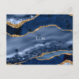 Anúncio de casamento em geodo de ágata dourada da 