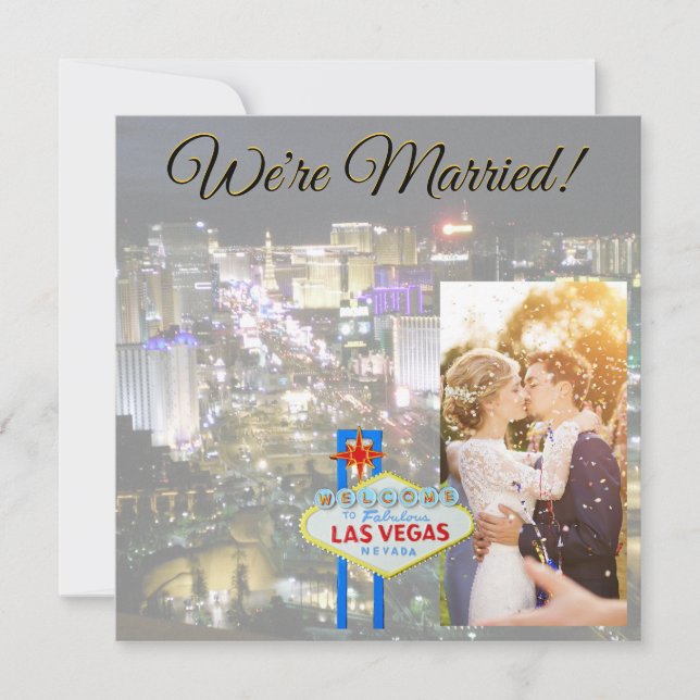 Anúncio de Casamento em Las Vegas (Frente)
