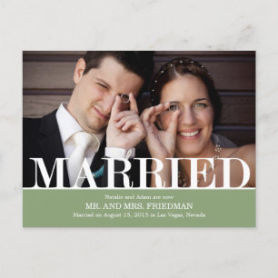 Anúncio de Casamento em Letras Maiúsculas