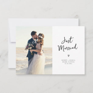 anúncio de casamento encantador do coração