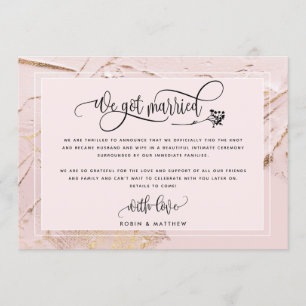 Anúncio de Casamento / Fuga para o Casamento Nós N