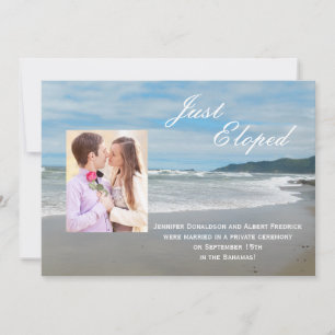 Anúncio de Casamento Fuga Romântica Convite