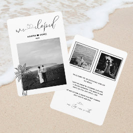 Anúncio de Casamento Furtivo Moderno | Casamento n