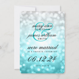 Anúncio de casamento Luzes de Ombre de praia