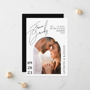 Anúncio de Casamento Moderno Fofo e Divertido