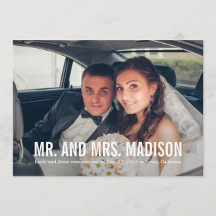 Anúncio de Casamento Moderno Minimalista - Branco