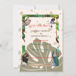Anúncio de Casamento na Floresta Rústica