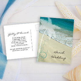 Anúncio de Casamento na Praia Tropical - Salve a D
