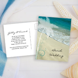 Anúncio de Casamento na Praia Tropical - Salve a D