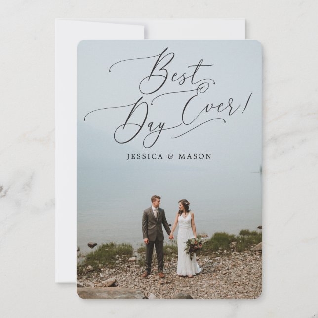 Anúncio de Casamento no Melhor Dia de Todos (Frente)