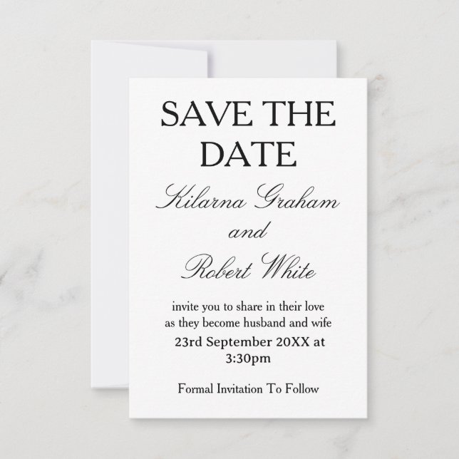 Anúncio de casamento personalizado com foto modern (Frente)